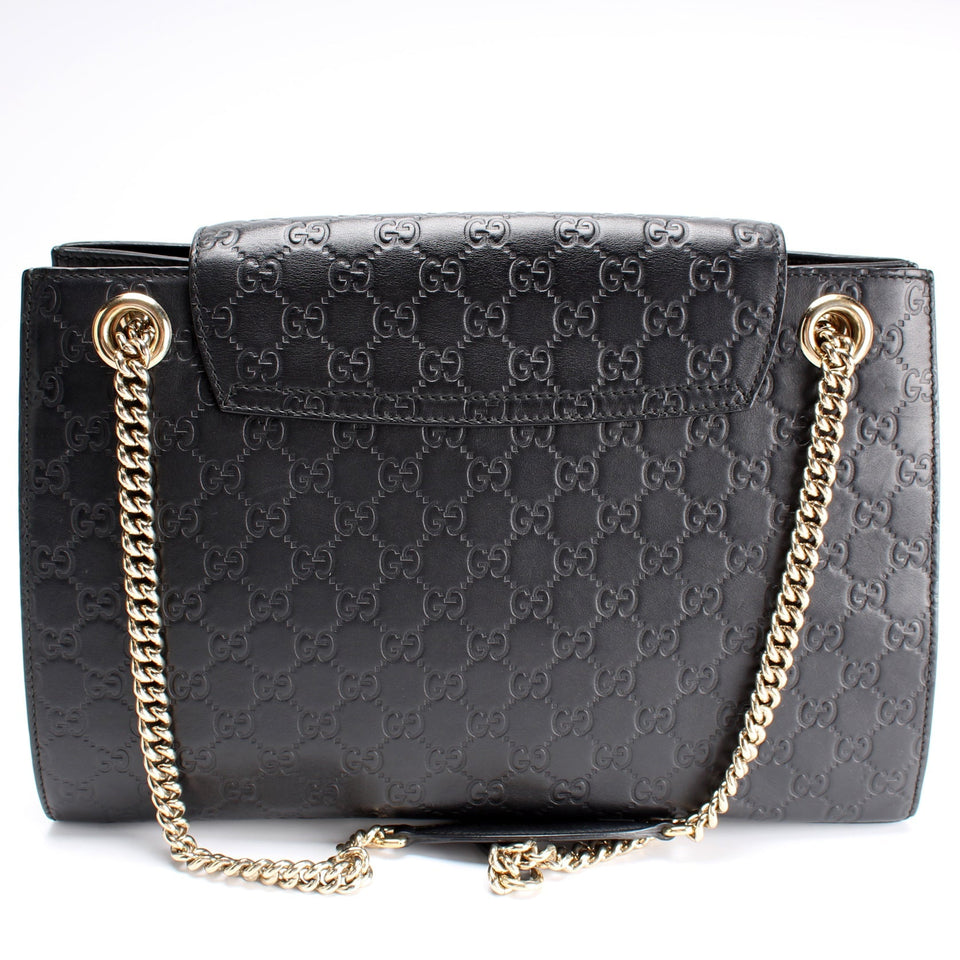 Gucci 295403 GG Canvas Emilie Chain Shoulder Bag