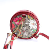 Gucci 598661 Ophidia Web Mini Flora Round Backpack Bag