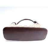 Gucci 115002 GG Canvas Classic Ring Hobo Bag