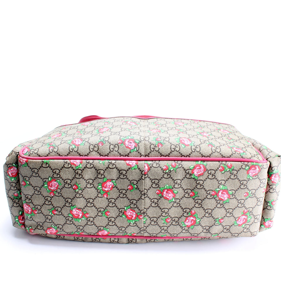 Gucci 123326 Rose Bud Diaper Bag