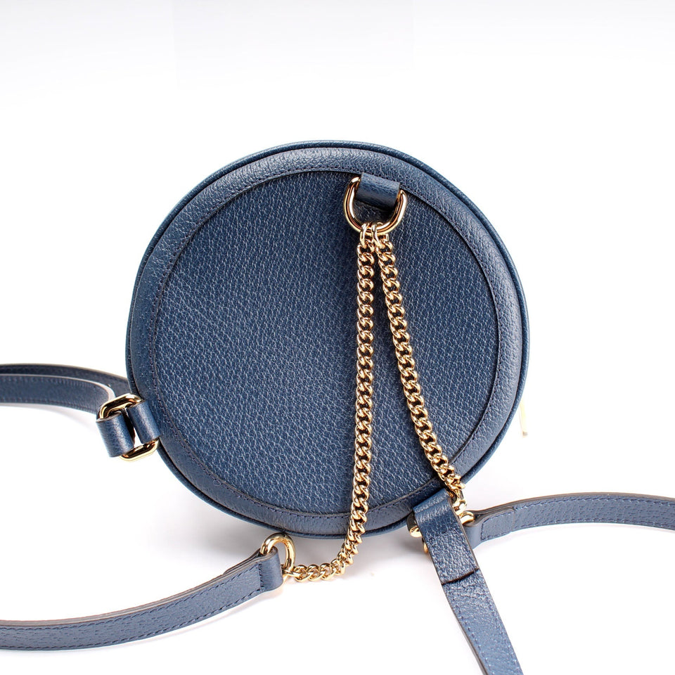 Gucci 598661 Ophidia Web Mini Round Backpack Bag