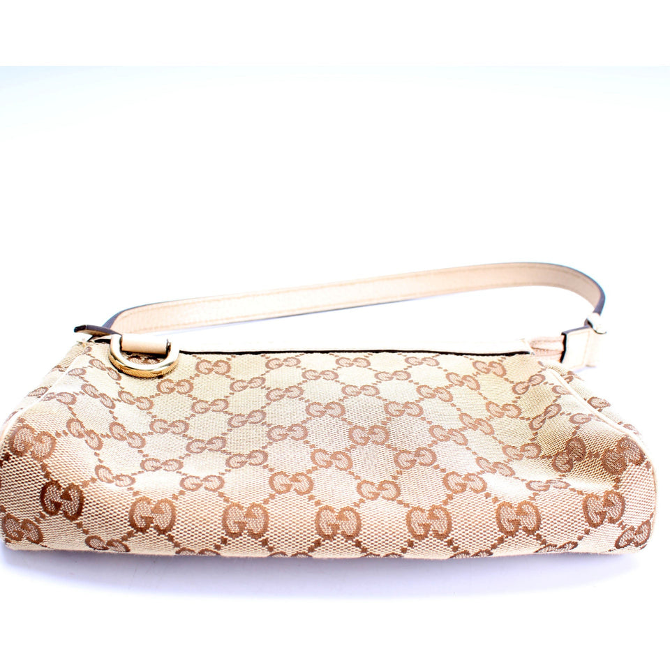 Gucci 145750 GG Canvas D Ring Cosmetic Case Bag