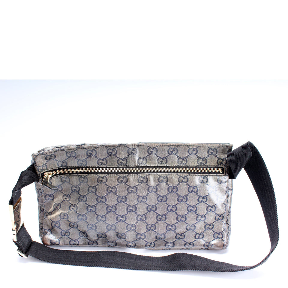 Gucci 28566 GG Coated Canvas Waist Bag