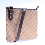 Gucci 257246 GG Canvas Flat Messenger Bag