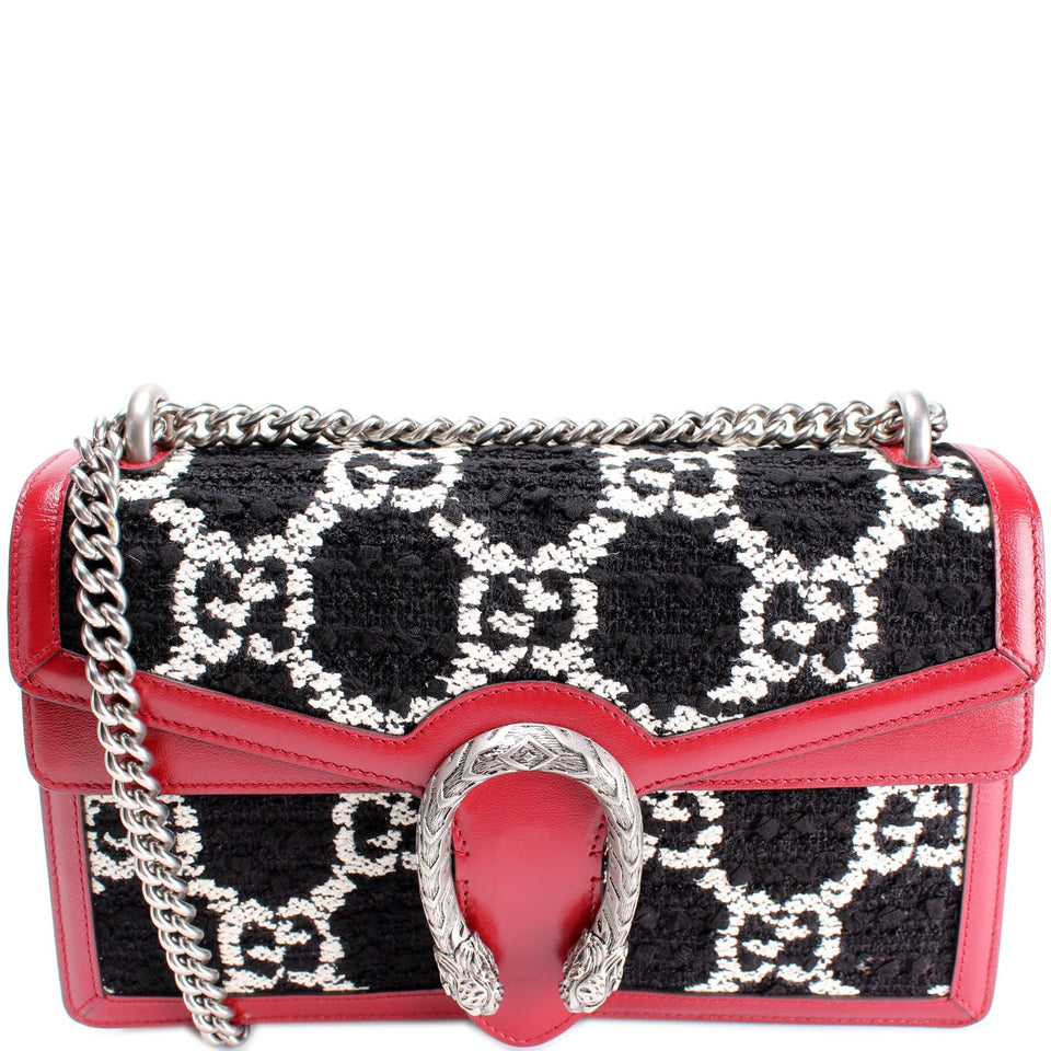 Gucci 400249 Dionysus Tweed GG Shoulder Small Bag