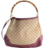 Gucci 282315 Diana Bamboo GG Canvas Bag