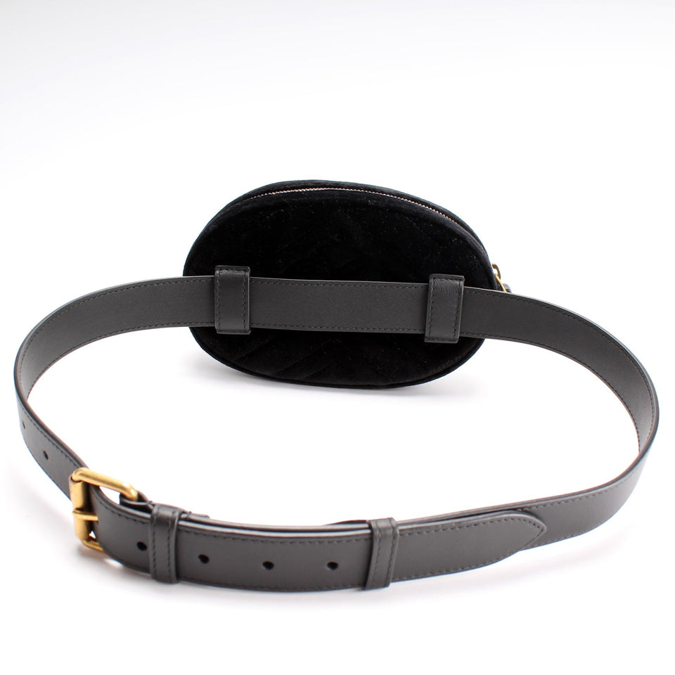 Gucci 476434 Marmont Velvet Belt Bag