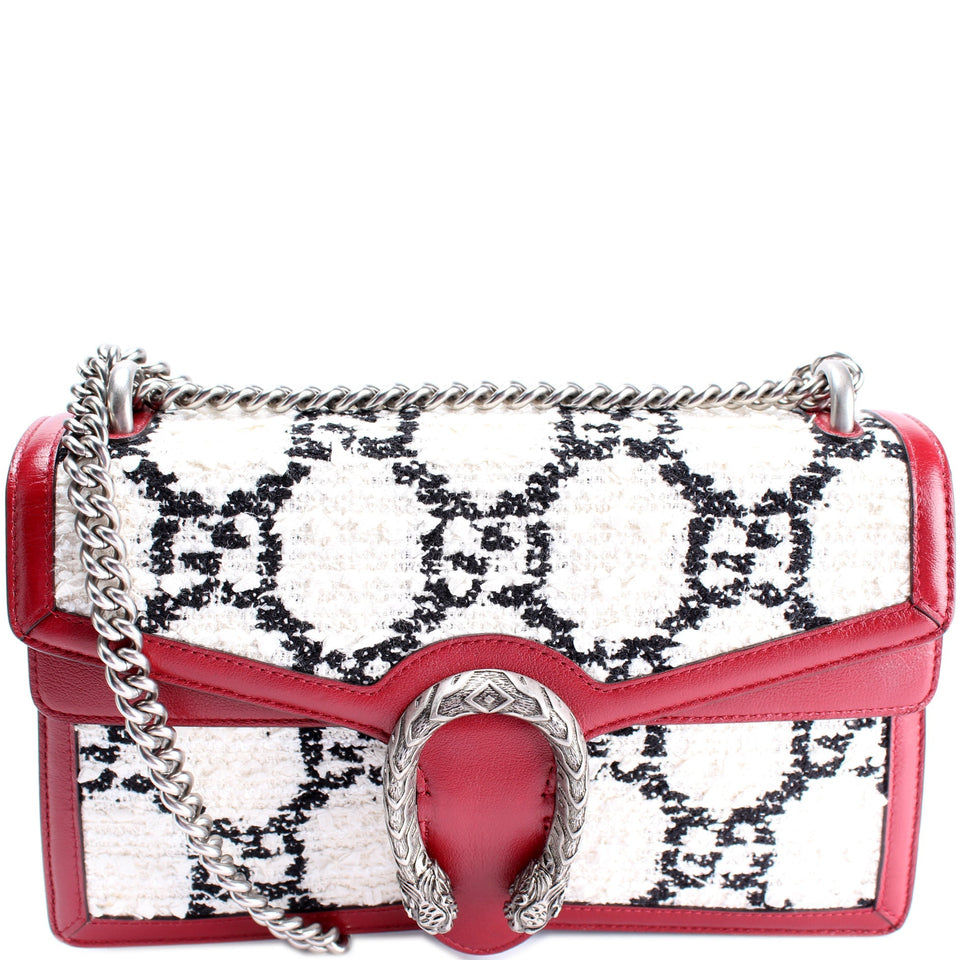 Gucci 400249 Dionysus Tweed GG Shoulder Small Bag