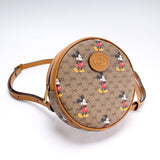 Gucci 603730 X Disney GG Supreme Mickey Mini Round Backpack Bag