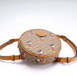Gucci 603730 X Disney GG Supreme Mickey Mini Round Backpack Bag