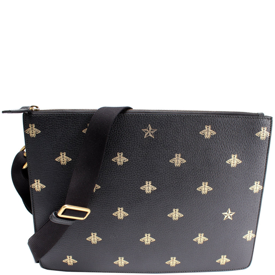 Gucci 450976 Bee Star Leather Bag