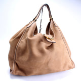 Gucci 296855 Horsebit Large Hobo Nubuck Bag