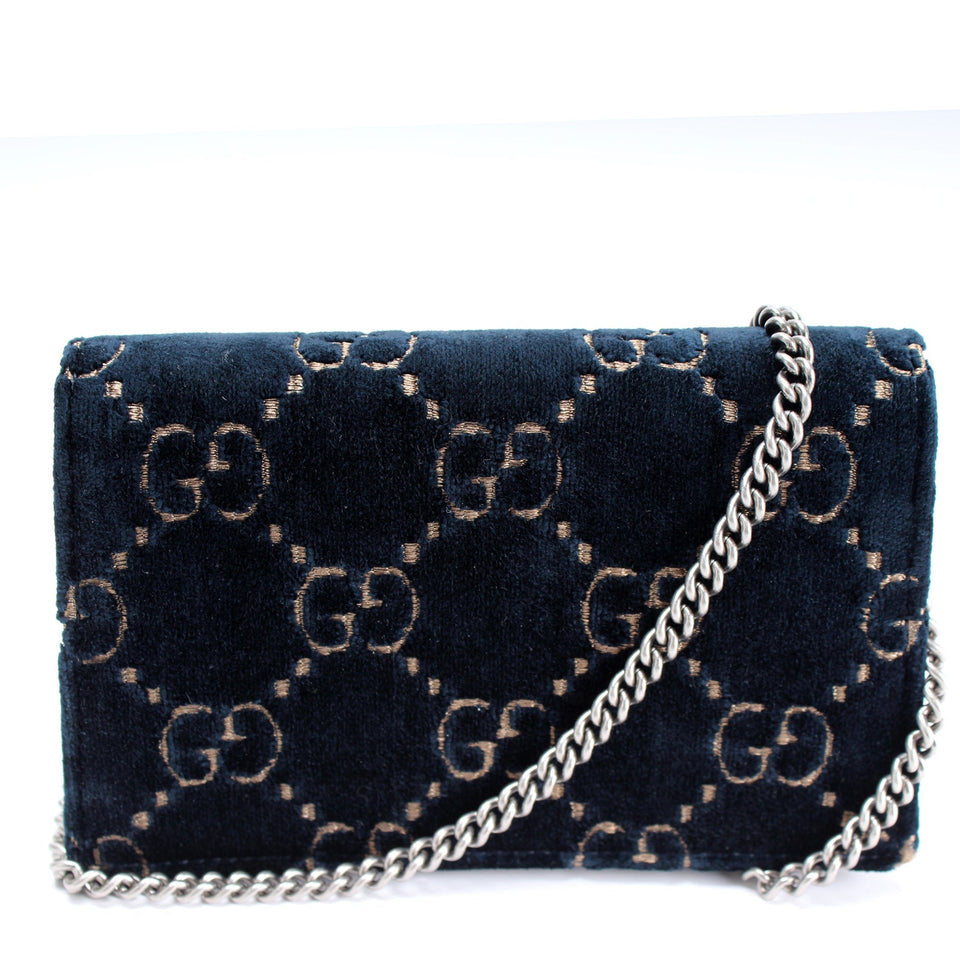 Gucci 476432 Dionysus GG Velvet Super Mini Bag