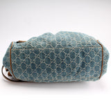 Gucci 223974 GG Denim Sukey Boston Bag