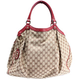 Gucci 211943 Sukey GG Canvas Large Bag