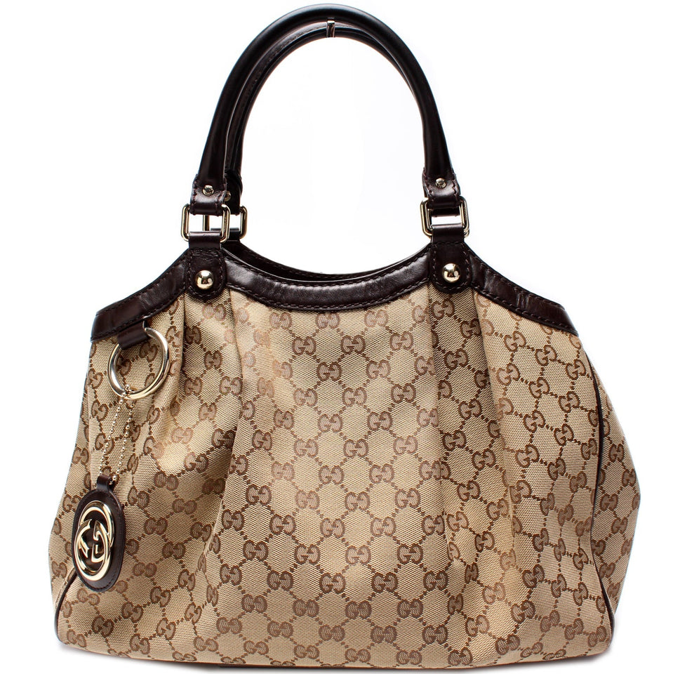 Gucci 211944 Sukey GG Canvas Medium Bag