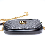 Gucci 598596 GG Marmont Min Chain Crossbody Bag