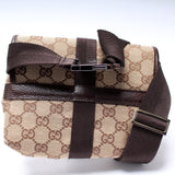 Gucci 131236 GG Canvas Small Buckle Belt Bag