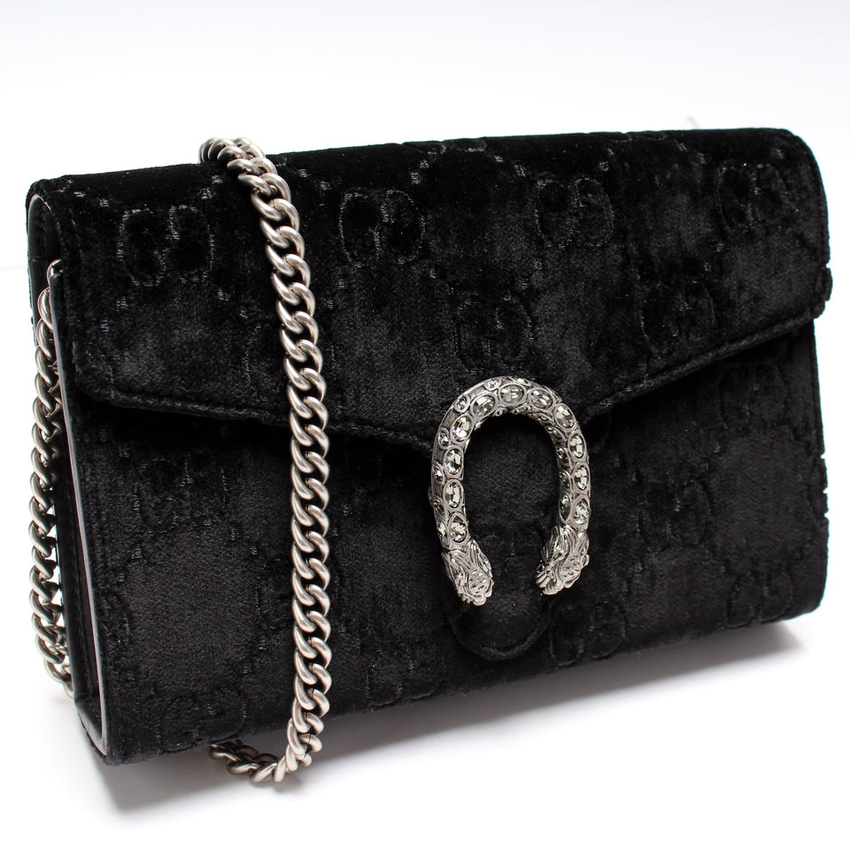 Gucci 401231 GG Velvet Dionysus Mini Wallet Bag