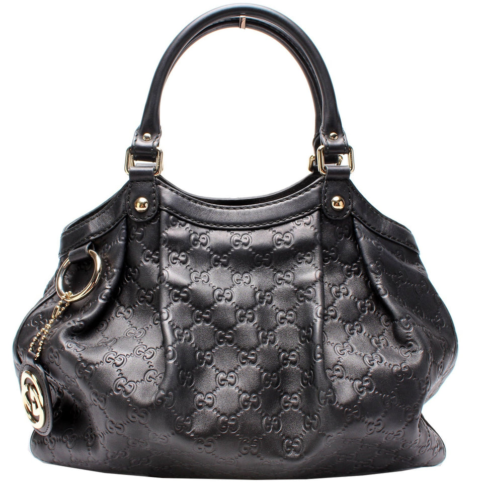 Gucci 211944 Sukey GG Leather Medium Bag