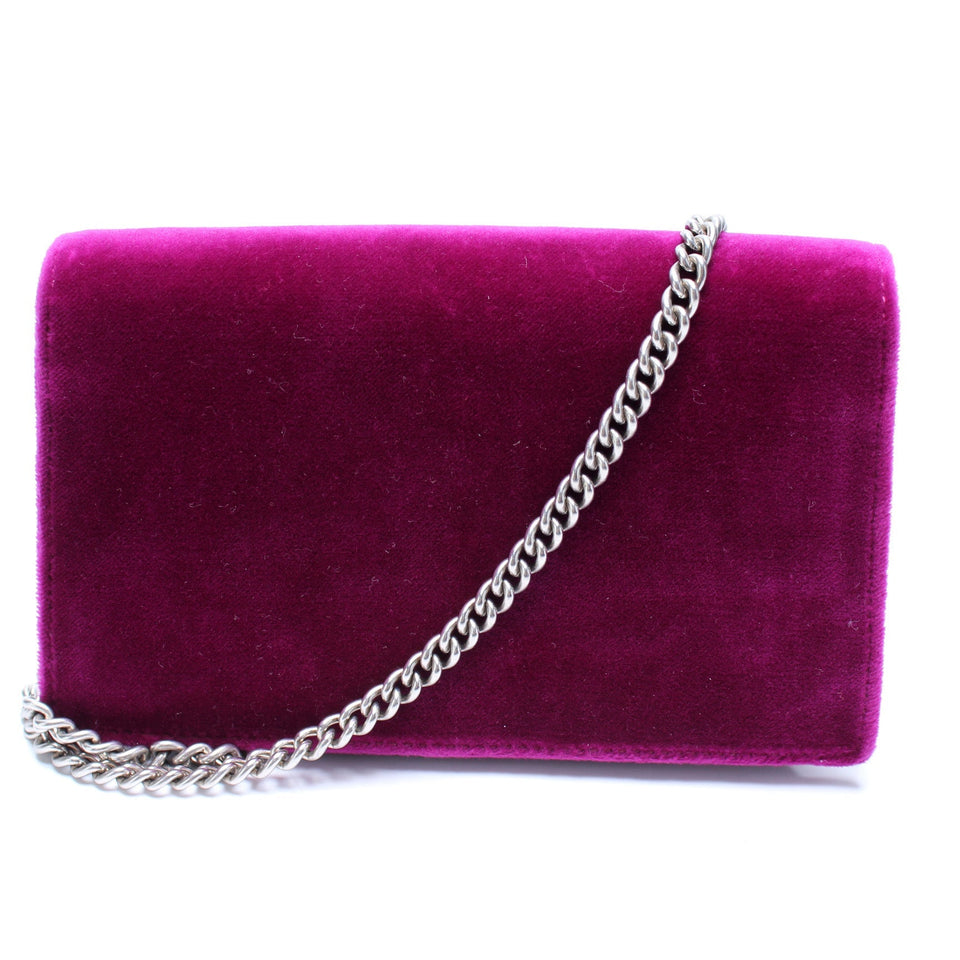 Gucci 476432 Dionysus GG Velvet Super Mini Bag