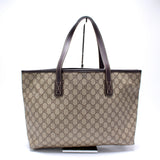 Gucci 211137 GG Supreme Medium Zip Tote Bag