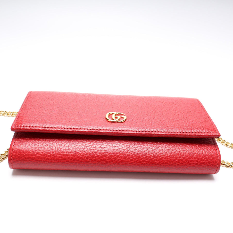 Gucci 546585 GG Marmont Chain Wallet Bag