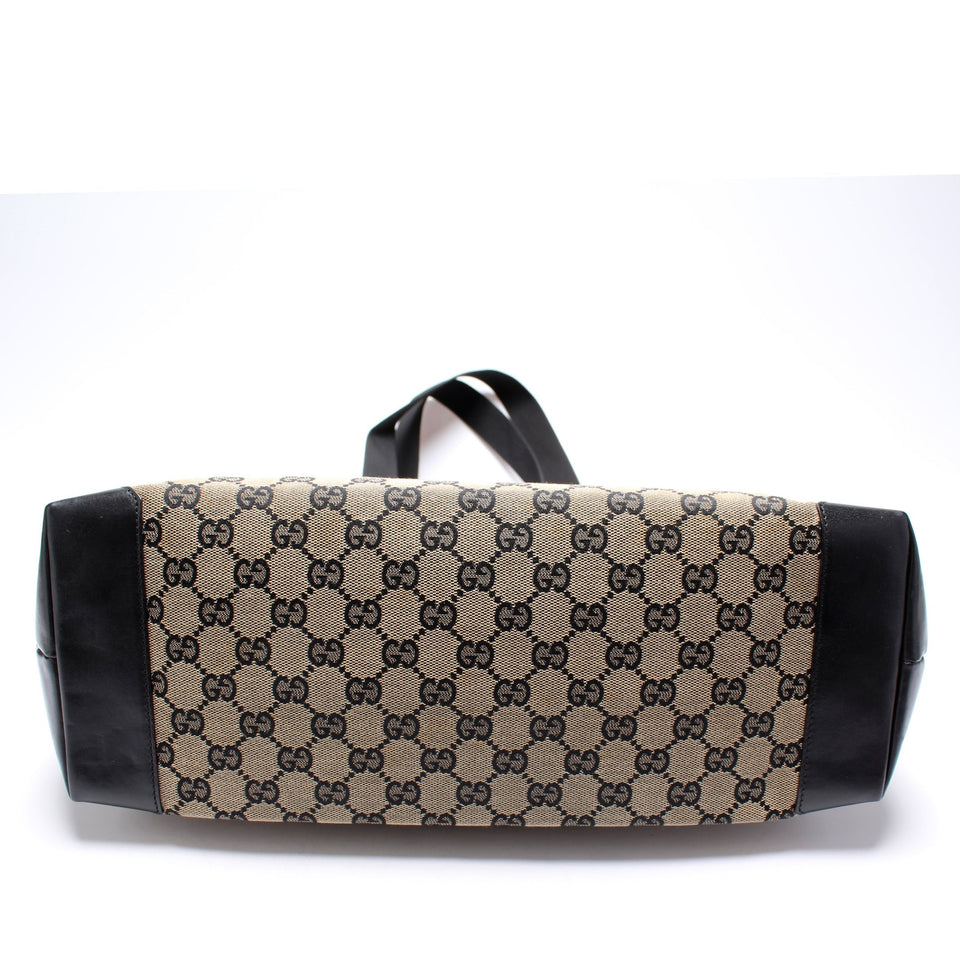 Gucci 019-0426 GG Canvas Zip Tote Bag
