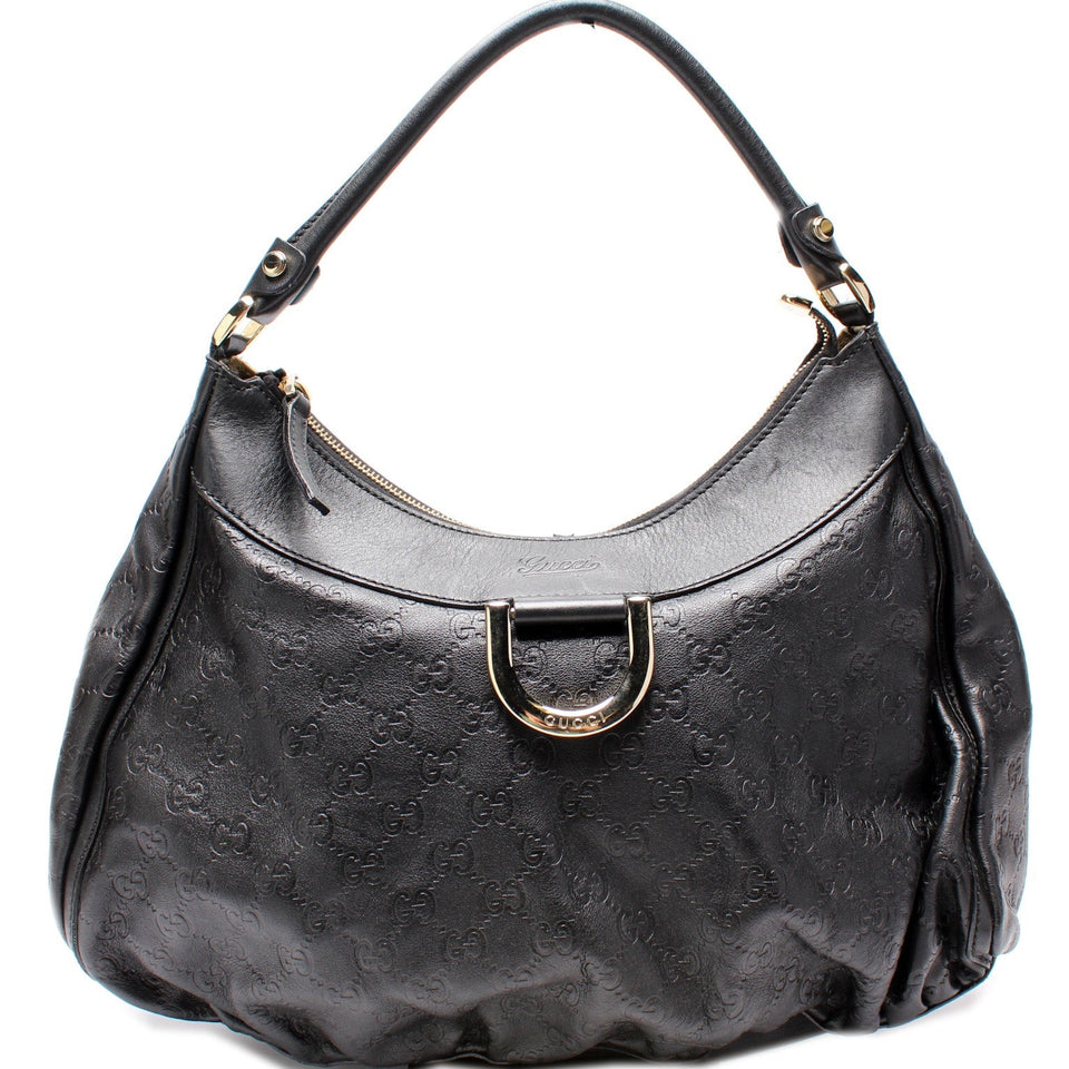 Gucci 189833 D Ring Hobo Bag