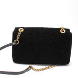 Gucci 443496 Marmont Velvet Loved Shoulder Medium Bag