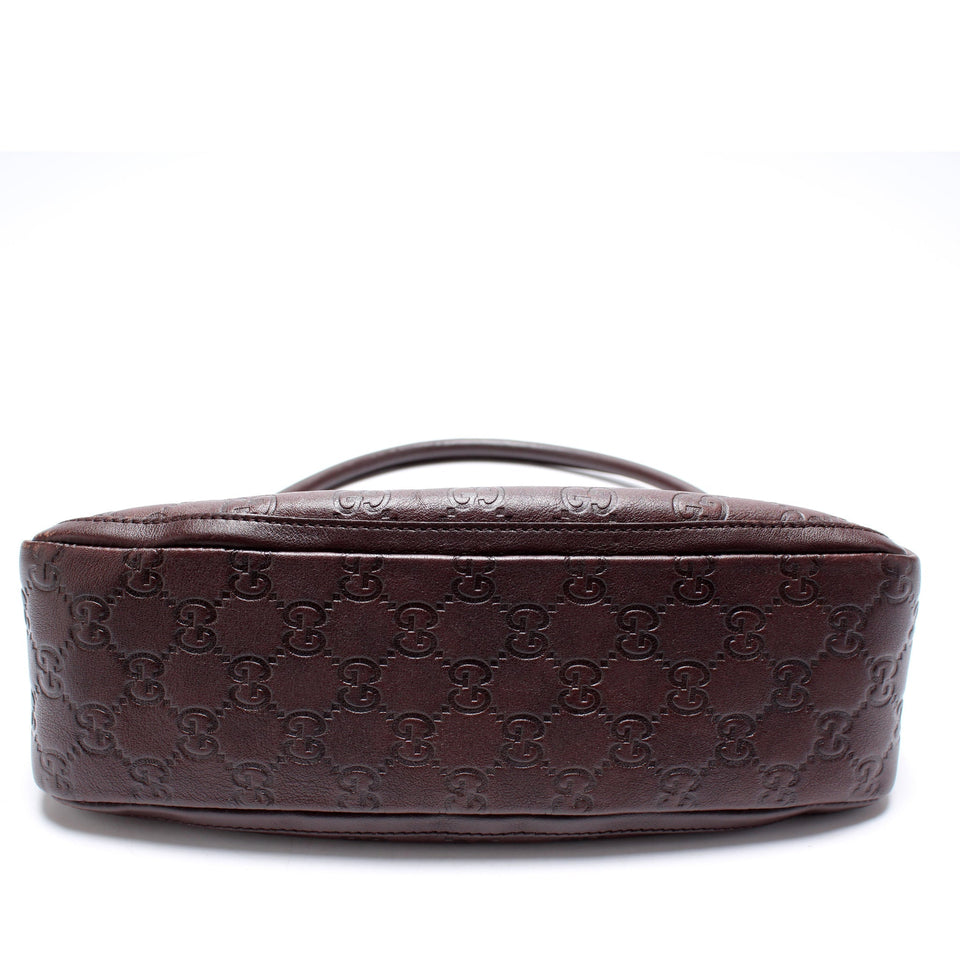 Gucci 130939 GG Leather Abbey Pochette Bag