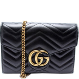 Gucci 474575 Marmont Chain Wallet Bag