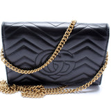 Gucci 474575 Marmont Chain Wallet Bag