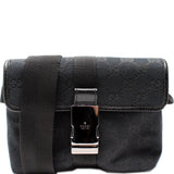 Gucci 131236 GG Canvas Small Buckle Belt Bag