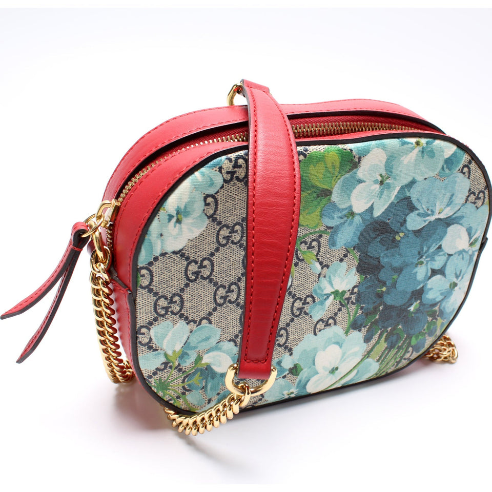 Gucci 546313 GG Supreme Blooms Mini Chain Bag
