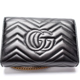 Gucci 474575 Marmont Chain Wallet Bag