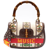 Gucci 681173 100th Anniversary Bamboo Medium Top Handle Bag