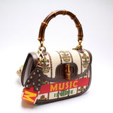 Gucci 681173 100th Anniversary Bamboo Medium Top Handle Bag