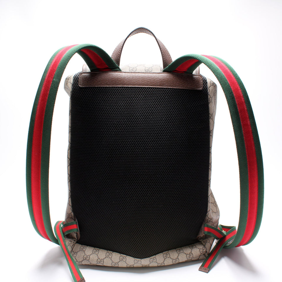 Gucci 473869 GG Soft Supreme Neo Vintage Drawstring Backpack Bag
