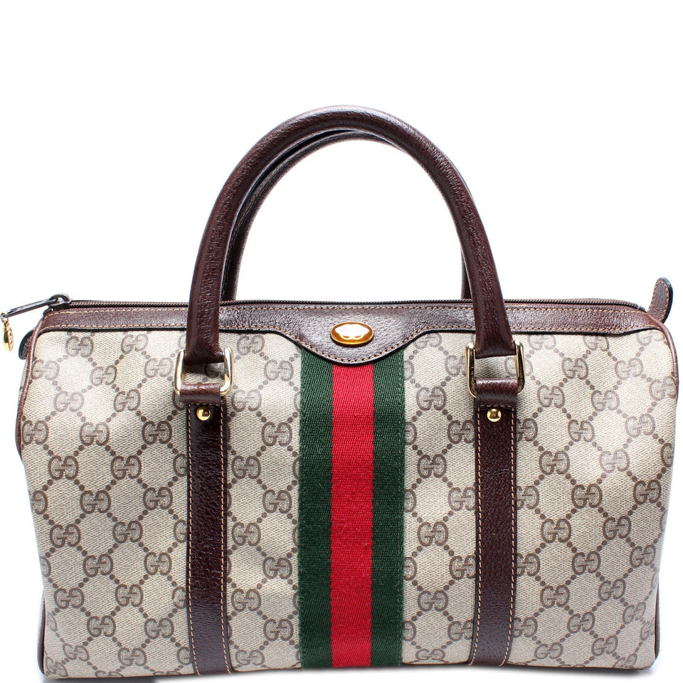 Gucci GG Supreme Large Boston Vintage Bag