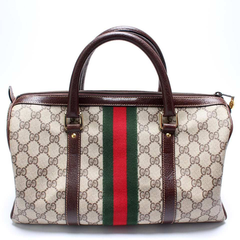 Gucci GG Supreme Large Boston Vintage Bag