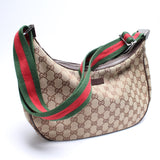 Gucci 122790 Shelly Web Crossbody GG Canvas Bag