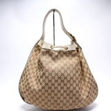 Gucci 223951GG Canvas Interlocking Icon Drawstring Hobo Bag