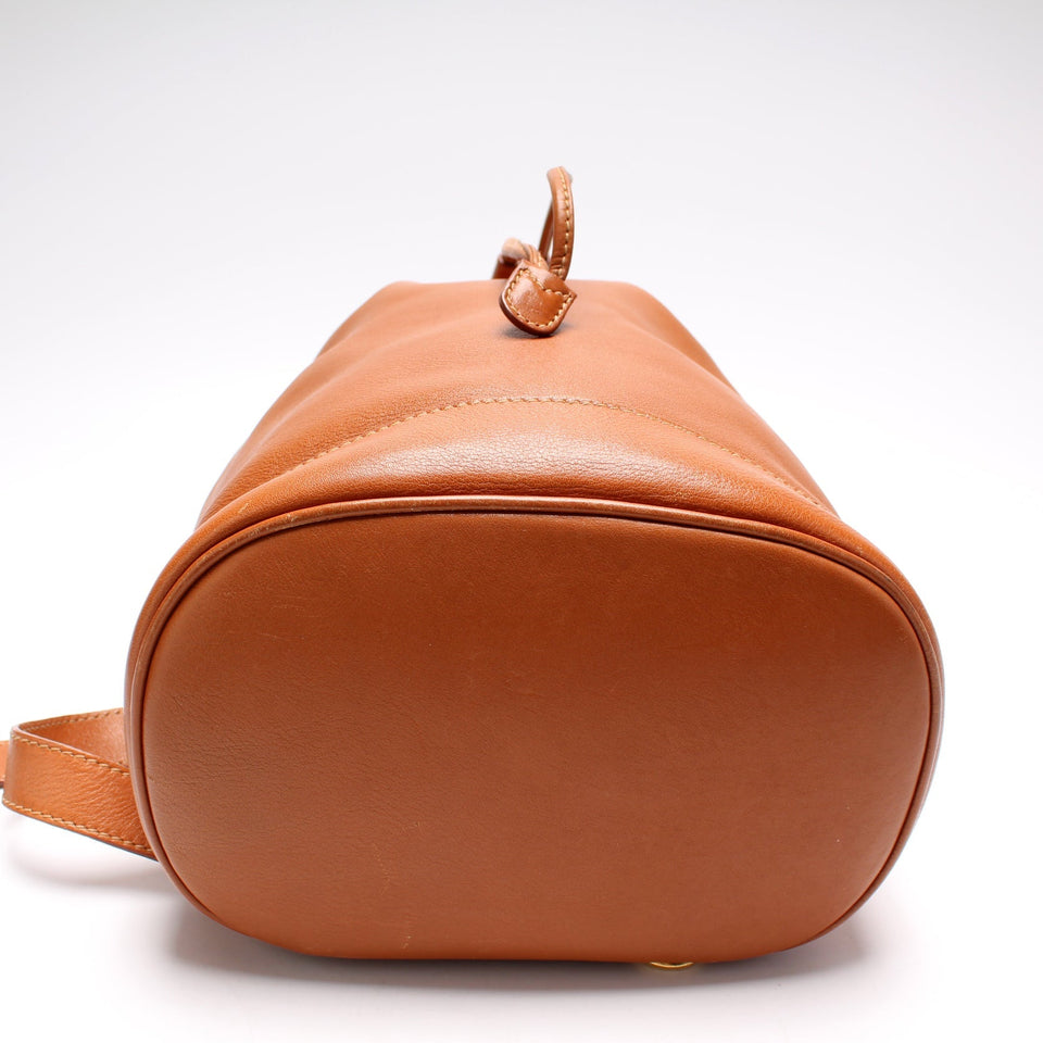 Gucci 003-113 Bamboo Leather Drawstring Sling Vintage Bag