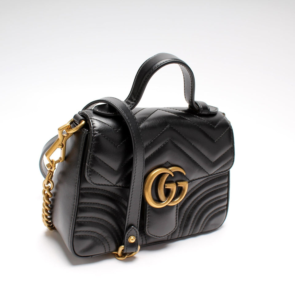 Gucci 547260 Mini Marmont Top Handle Bag