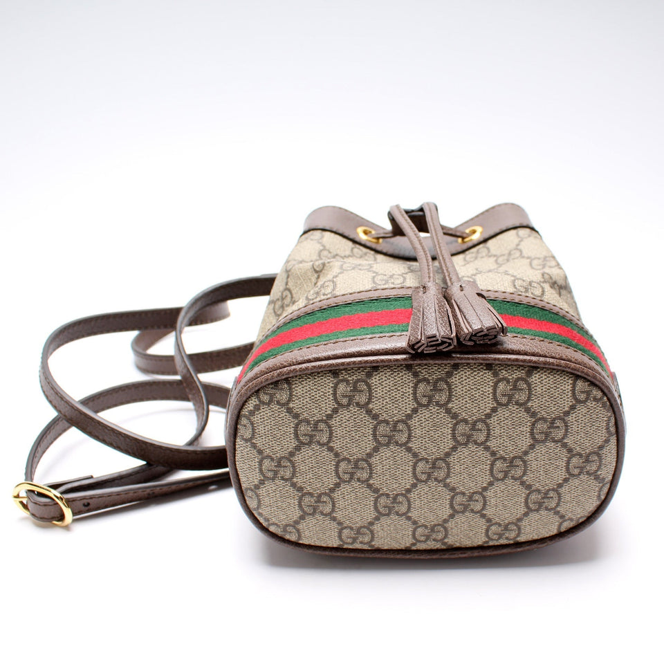 Gucci 550620 GG Supreme Ophidia Mini Bucket Bag