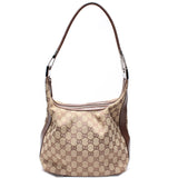 Gucci 001-3814 GG Canvas Clasp Hobo Bag