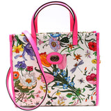 Gucci 550141 Canvas Flora Tote Medium Bag