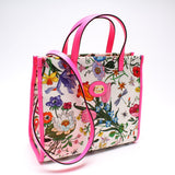 Gucci 550141 Canvas Flora Tote Medium Bag