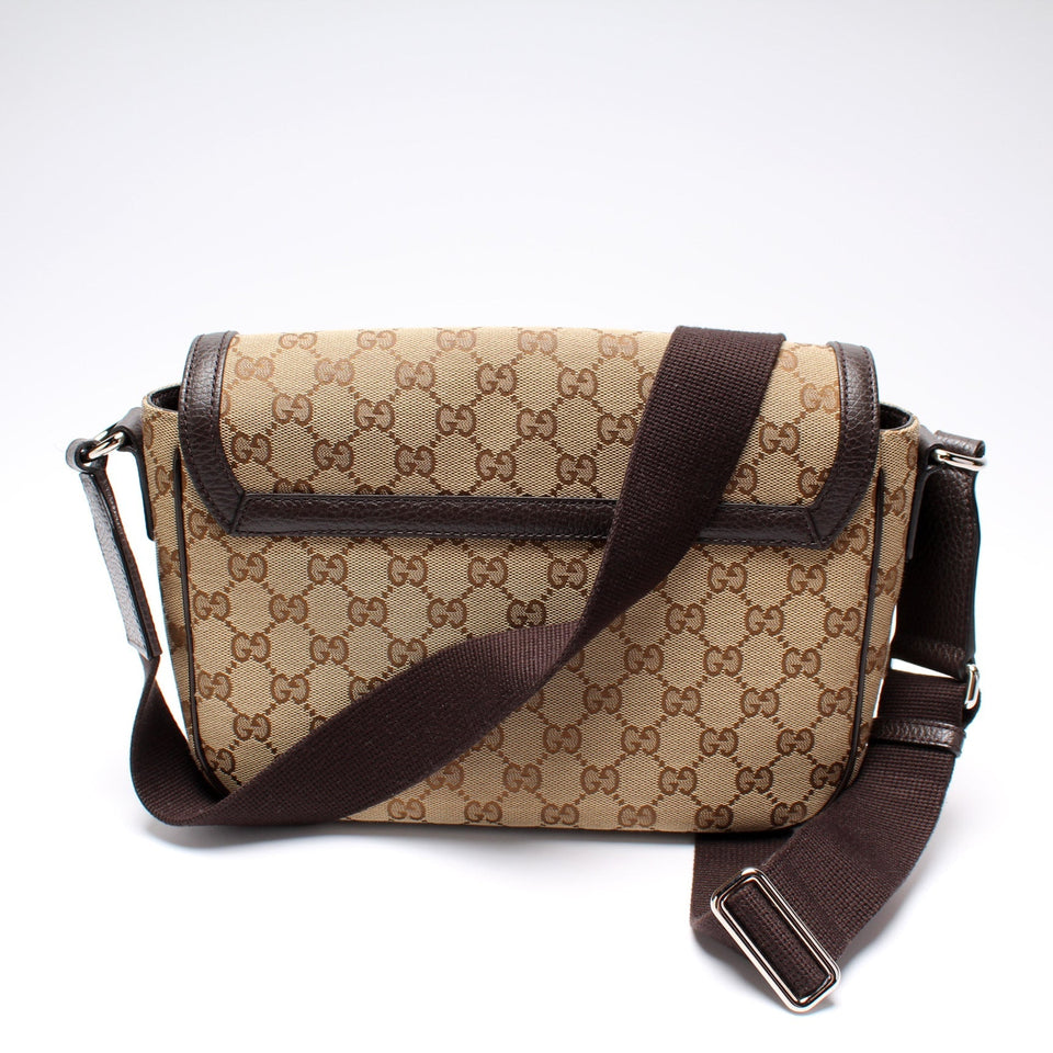 Gucci 449172 GG Canvas Messenger Bag